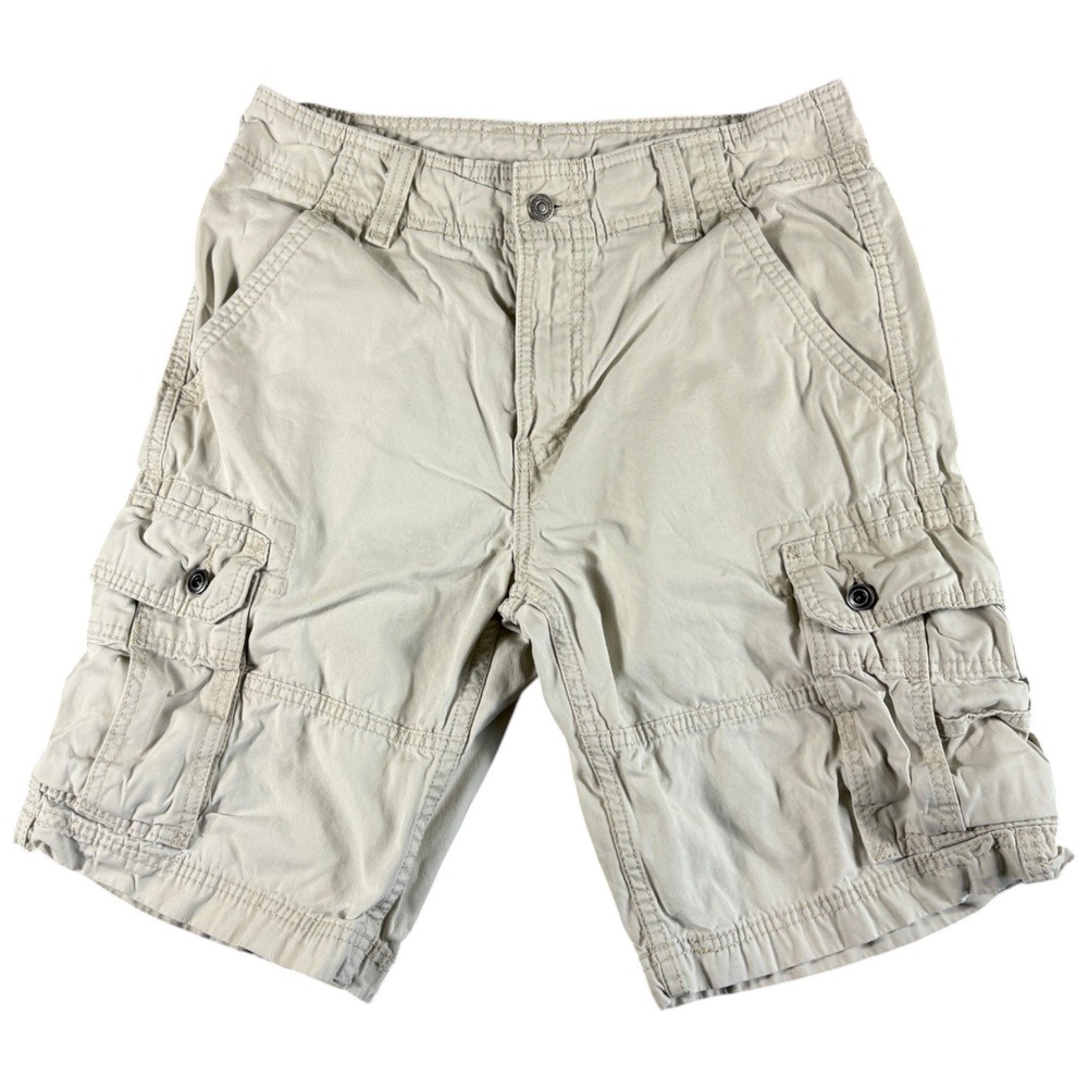 Levis Cargo Shorts Mens 30 Tan Khaki Vintage Y2K Relaxed Workwear Durable Grunge